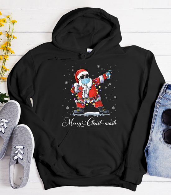 Merry Christ-Mask Santa - Quarantine 2020 Cool Trending Hoodie