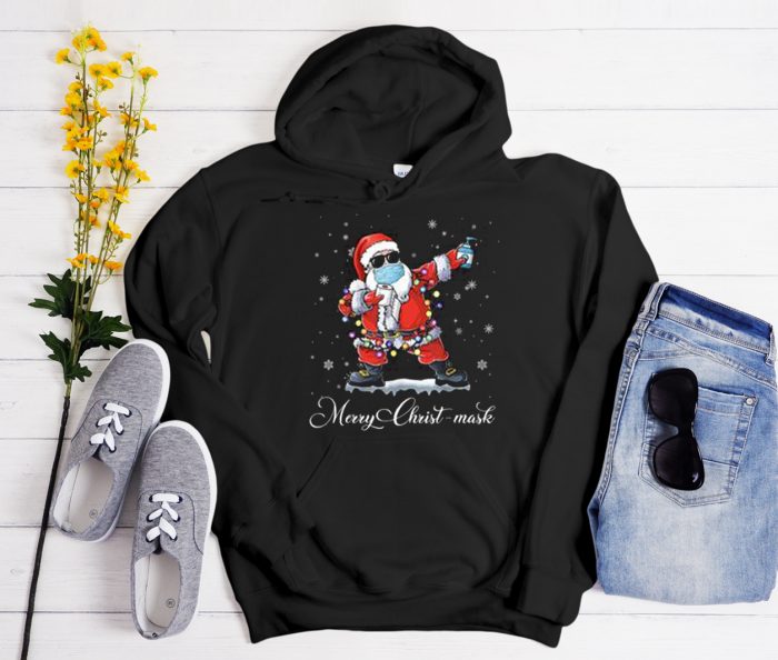 Merry Christ-Mask Santa - Quarantine 2020 Cool Trending Hoodie