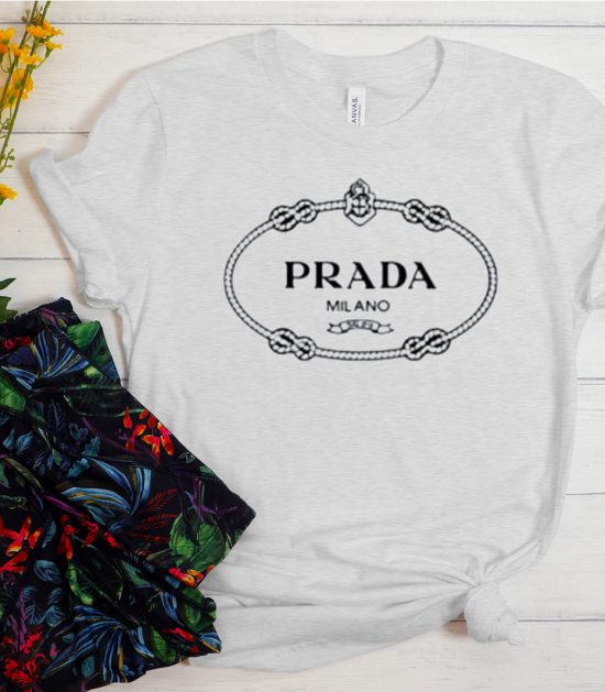 Prada Crew Logo Cool Trending T Shirt