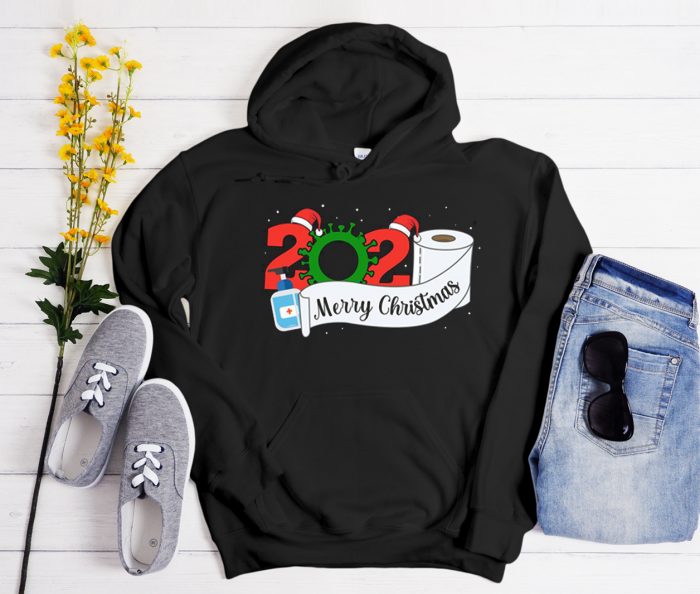 Quarantine Christmas 2020 Toilet paper Corona Virus Cool Trending Hoodie