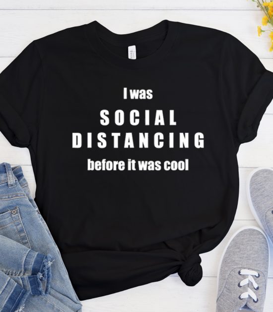 Social Distancing Back Off Germ Introvert Cool Trending T Shirt