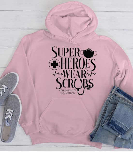 Superheroes Wear Scrubs Cool Trending Hoodie