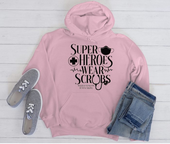 Superheroes Wear Scrubs Cool Trending Hoodie