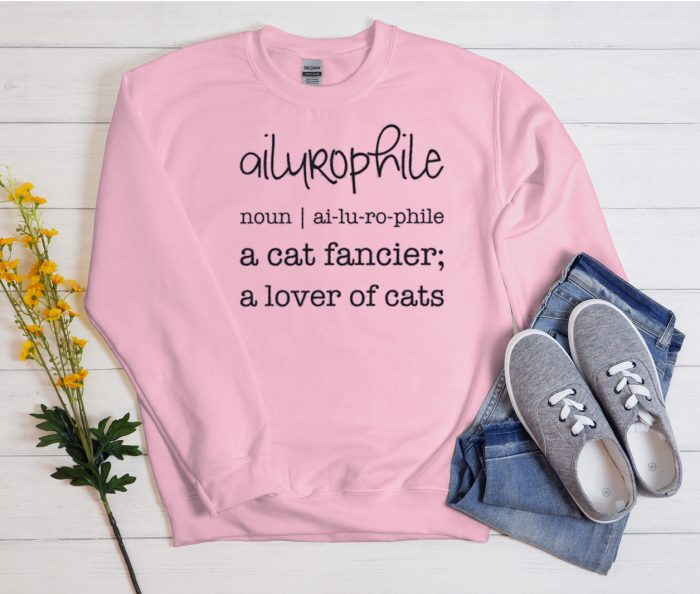 Ailurophile Cat Person Cool Trending Sweatshirt