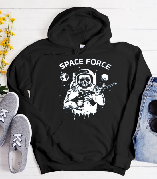 Astronaut Skull Cool Trending graphic Hoodie