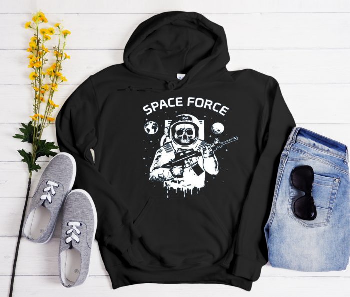 Astronaut Skull Cool Trending graphic Hoodie