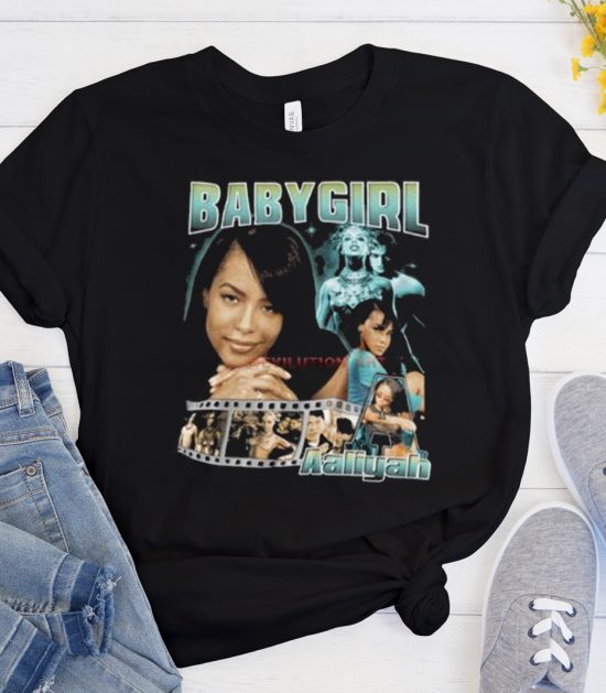 Baby Girl Aaliyah vintage 90s Cool Trending T Shirt