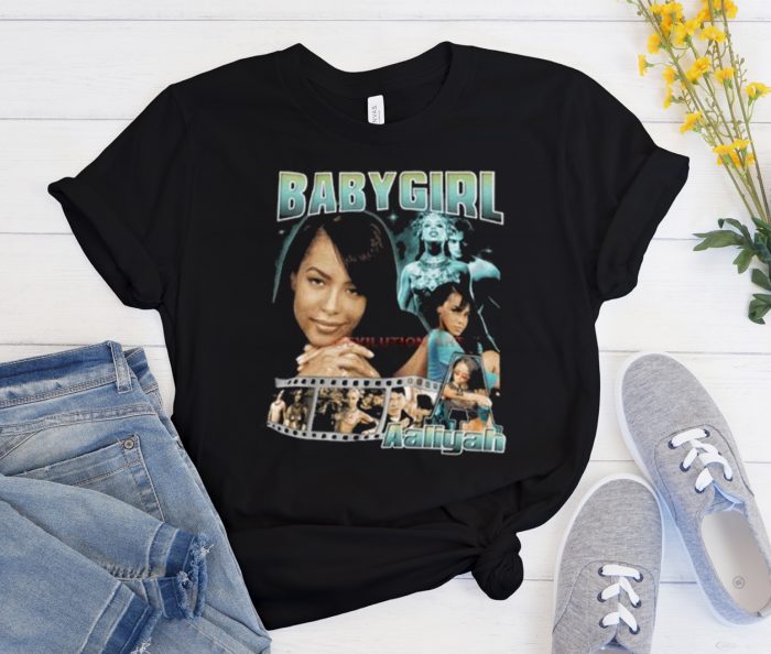 Baby Girl Aaliyah vintage 90s Cool Trending T Shirt