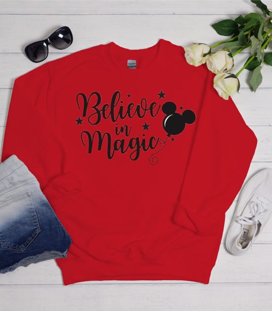 Believe in Magic Disney Cool Trending graphic Sweatshirt