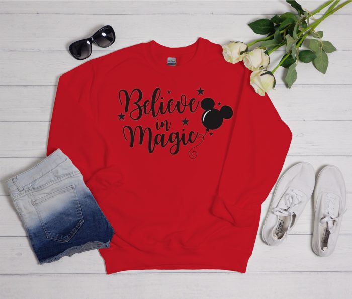 Believe in Magic Disney Cool Trending graphic Sweatshirt