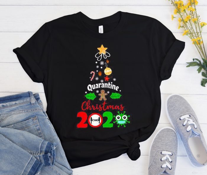 Christmas Quarantine Cool Trending graphic T Shirt