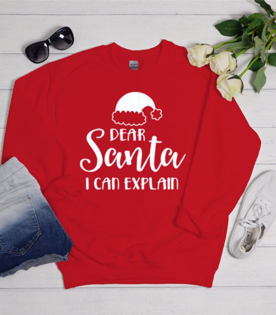 Dear Santa I Can Explain Christmas Cool Trending Sweatshirt