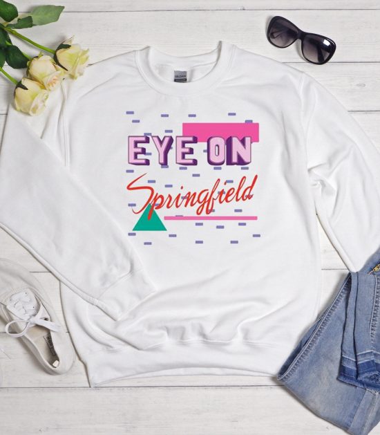 Eye on Springfield Vintage Cool Trending graphic Sweatshirt