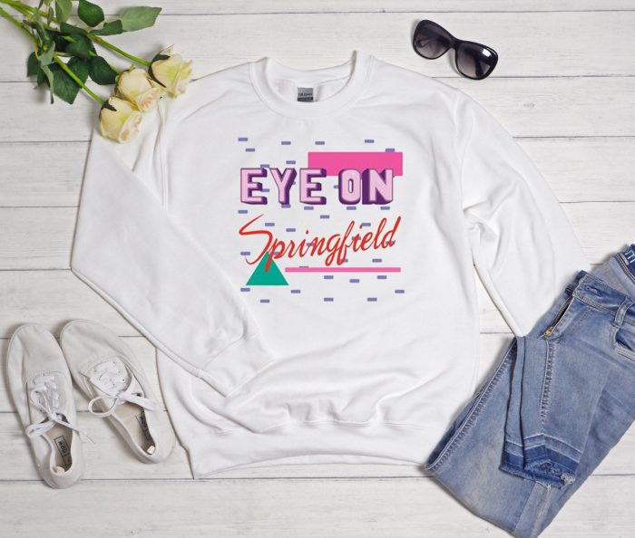 Eye on Springfield Vintage Cool Trending graphic Sweatshirt