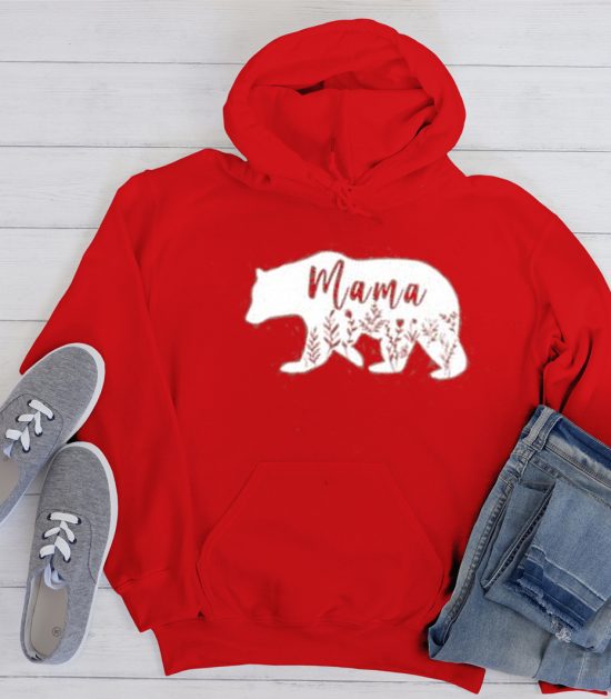 Floral Mama Bear Cool Trending Hoodie