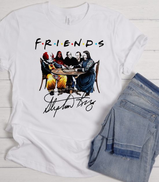 Friends Stephen King Signature Movie Characters Cool Trending T Shirt