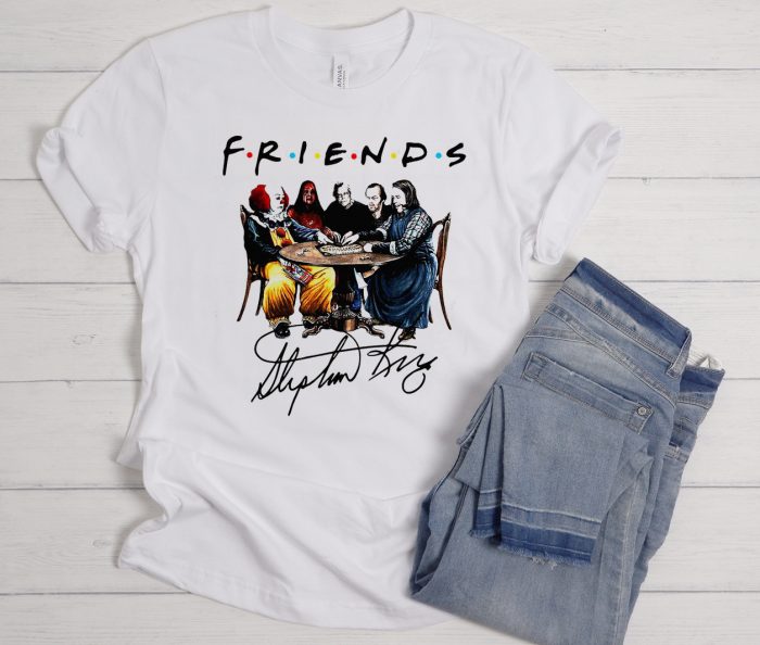 Friends Stephen King Signature Movie Characters Cool Trending T Shirt