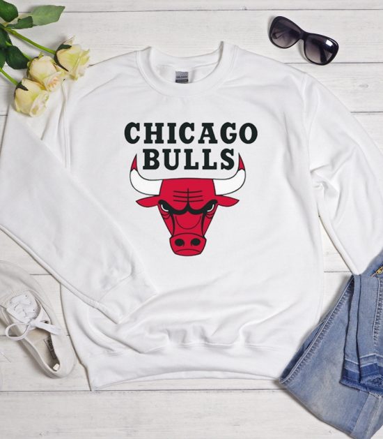 Great Chicago Bulls White Cool Trending Sweatshirt