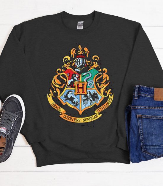 HOGWARTS Colour LOGO Harry Potter Cool Trending Sweatshirt