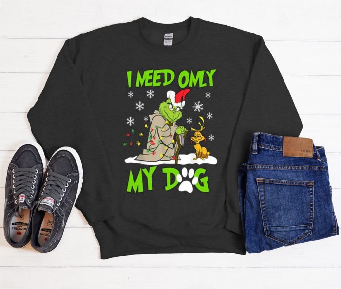 I Need Only My Dog Christmas Cool Trending Sweatshirt