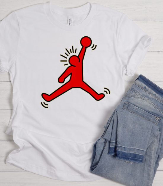 Jumpman Jordan - Keith Haring Vibrant Cool Trending T Shirt