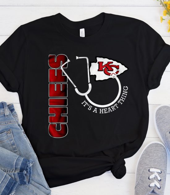 Kansas City Chiefs It’s A Heart Thing Stethoscope NFL Cool Trending T Shirt