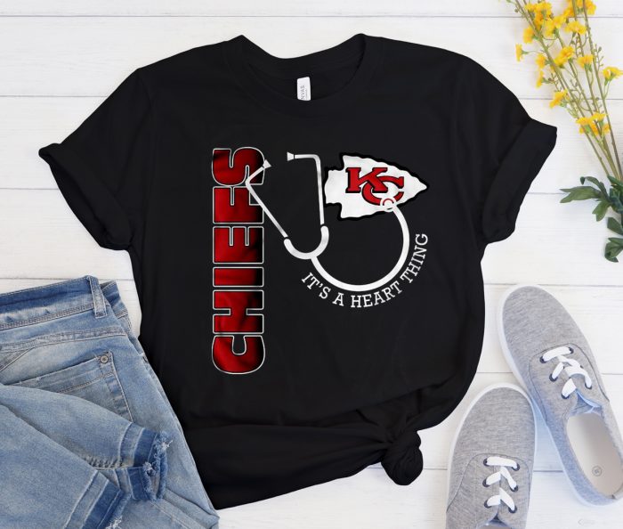 Kansas City Chiefs It’s A Heart Thing Stethoscope NFL Cool Trending T Shirt