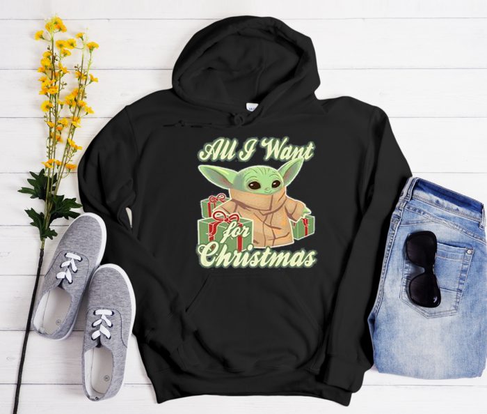 Mandalorian - All I Want For Christmas Cool Trending graphic Hoodie