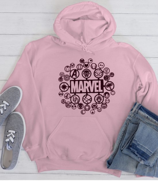 Marvel Superheros Cast CIRCLE Cool Trending Hoodie