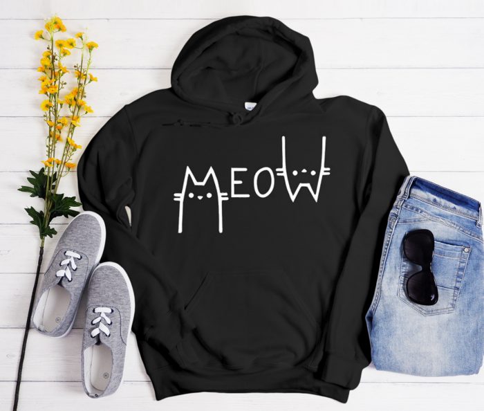 Meow - Cat Mom Cool Trending Hoodie