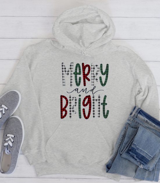 Merry and Bright Cool Trending Hoodie