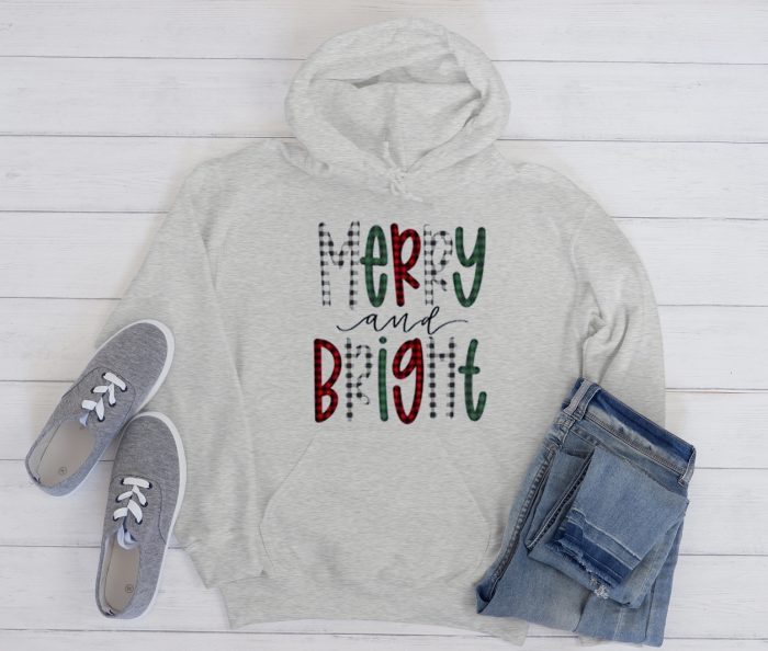 Merry and Bright Cool Trending Hoodie