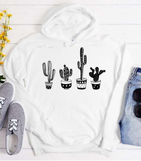 New Plant Lover Cactus and Succulent Cool Trending graphic Hoodie