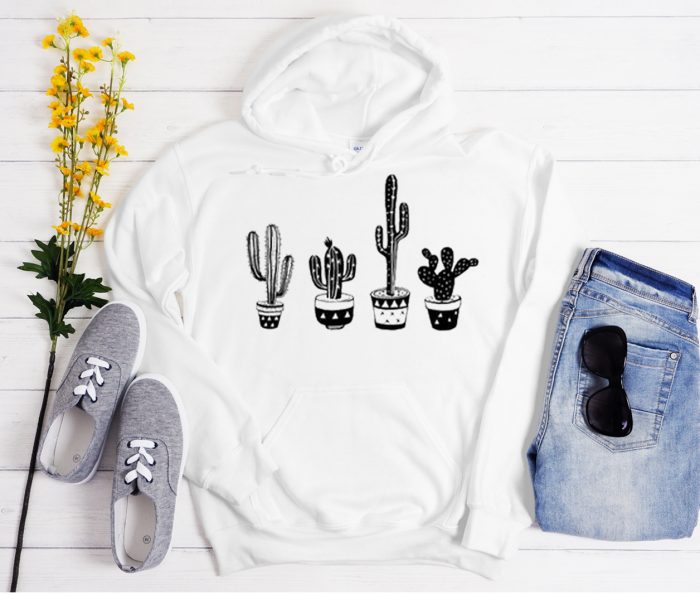 New Plant Lover Cactus and Succulent Cool Trending graphic Hoodie