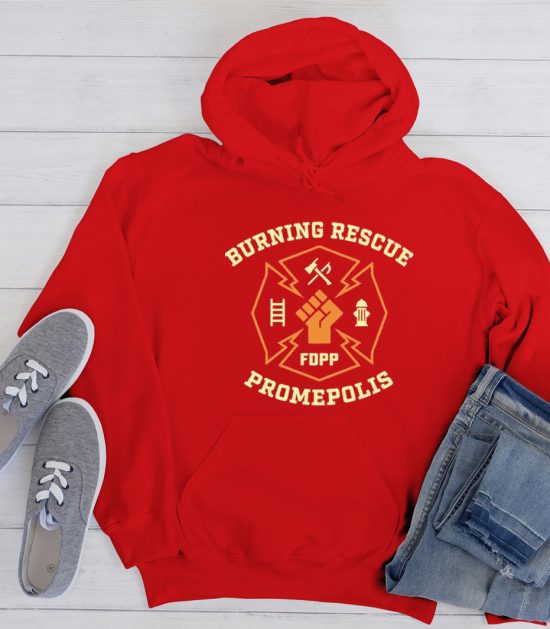 PROMARE Inspired Burning Rescue FDPP Logo Cool Trending Hoodie