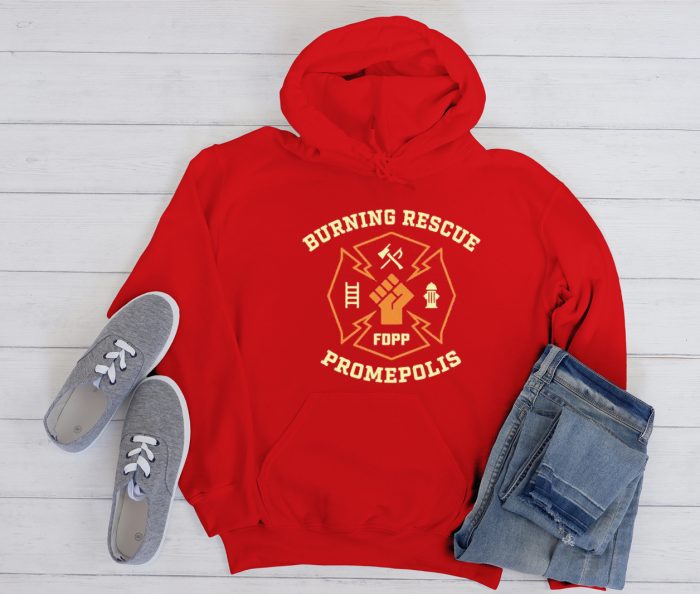 PROMARE Inspired Burning Rescue FDPP Logo Cool Trending Hoodie