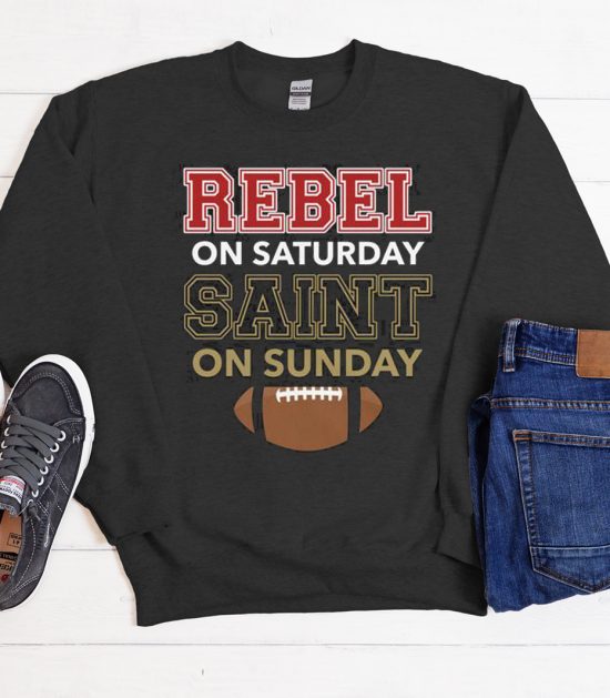 Rebel on Saturday Saint Cool Trending graphic Sweatshirt