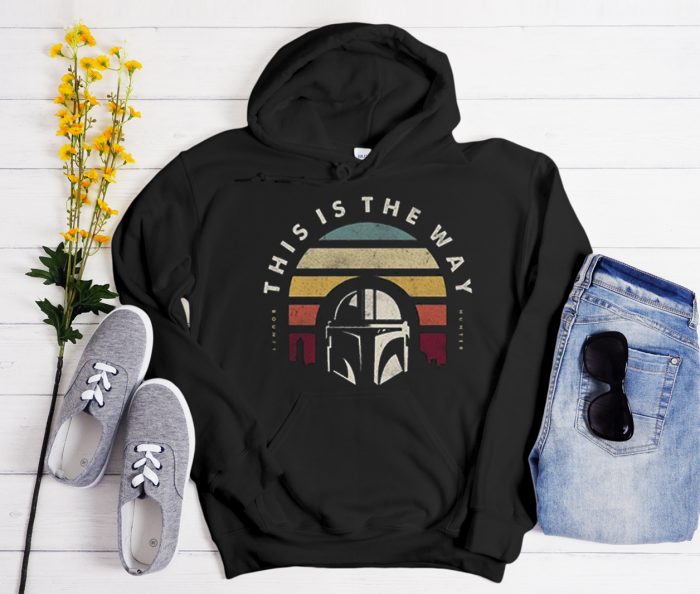 Retro Vintage This is the way Mandalorian Cool Trending graphic Hoodie