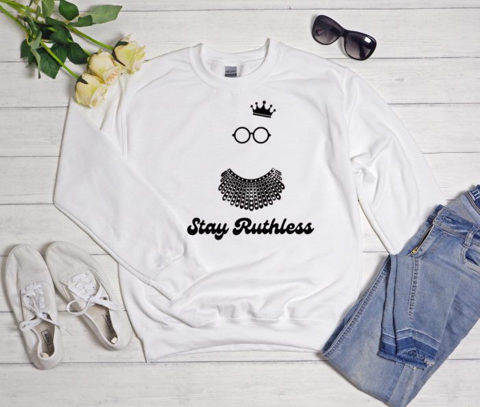 Ruth Bader Ginsburg Shirt Dissent collar Cool Trending Sweatshirt