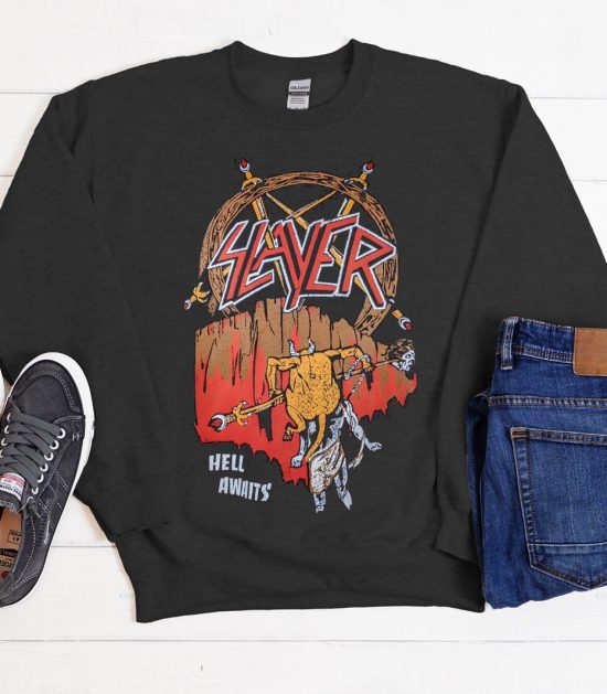 SLAYER Hell Awaits Cool Trending graphic Sweatshirt