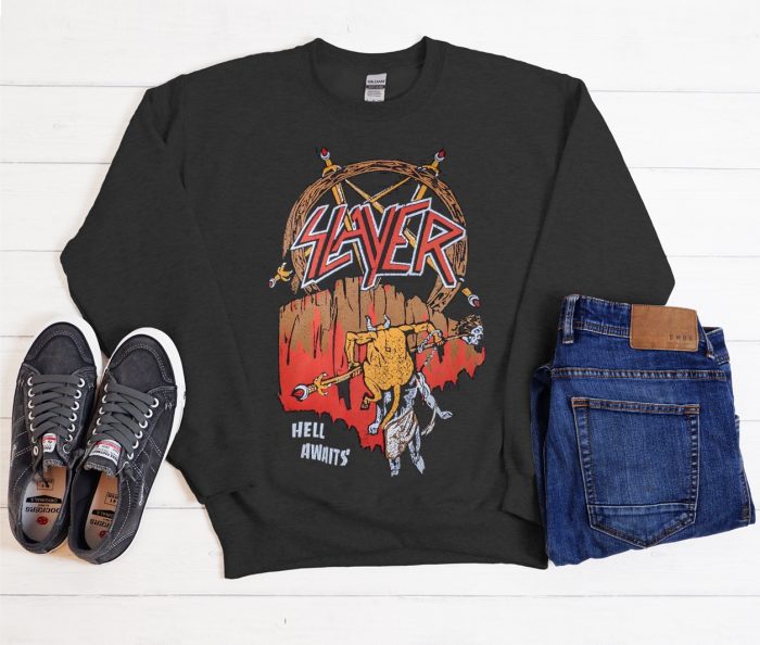 SLAYER Hell Awaits Cool Trending graphic Sweatshirt