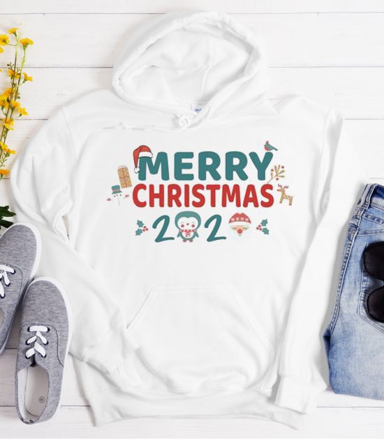 Santa Snowman Christmas 2020 Cool Trending graphic Hoodie