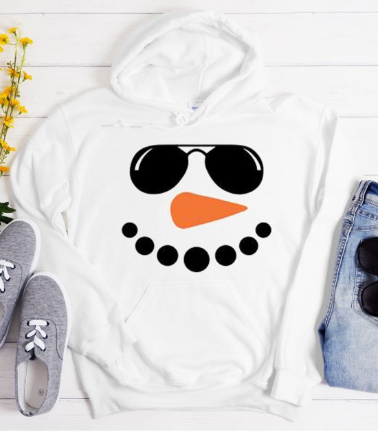 Snowman face Cool Trending graphic Hoodie