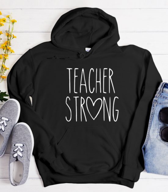 Teacher Strong - Quarantine and Teach Cool Trending Hoodie