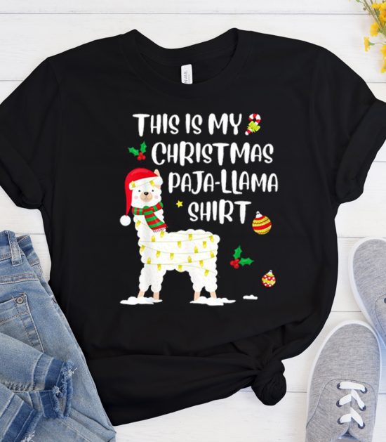 This Is My Christmas Llama Pajama Cool Trending T Shirt