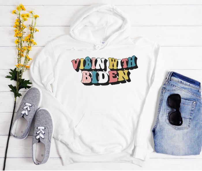 Vibin With Biden Cool Trending graphic Hoodie