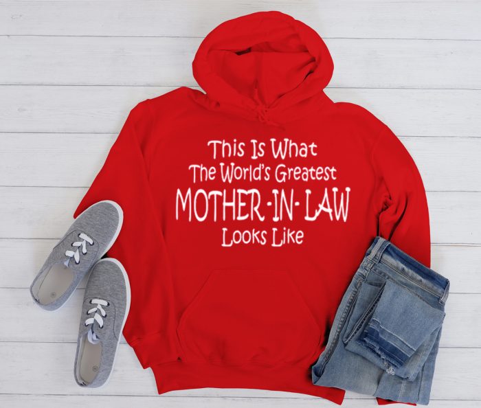 Worlds Greatest MOTHER IN LAW Cool Trending graphic Hoodie