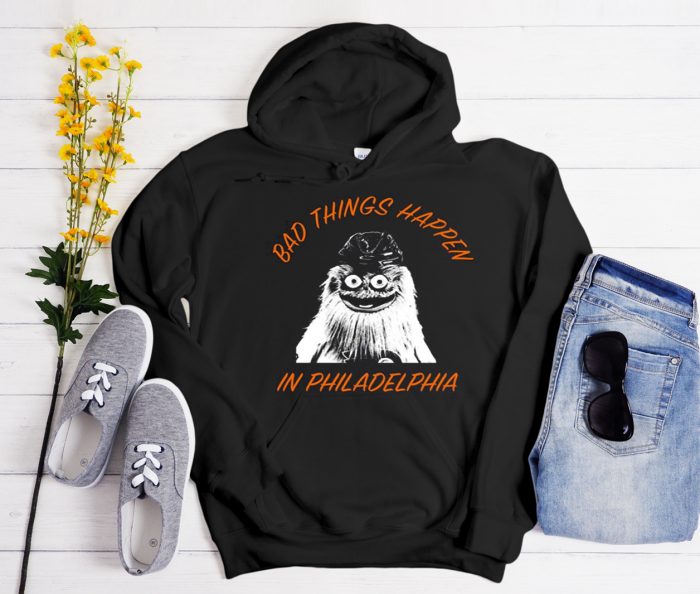 Bad Things Happen In Philadelphia Black Cool Trending graphic Hoodie