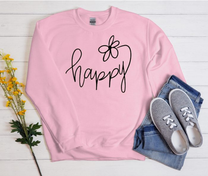 Choose Happy Cool Trending graphic Sweatshirt