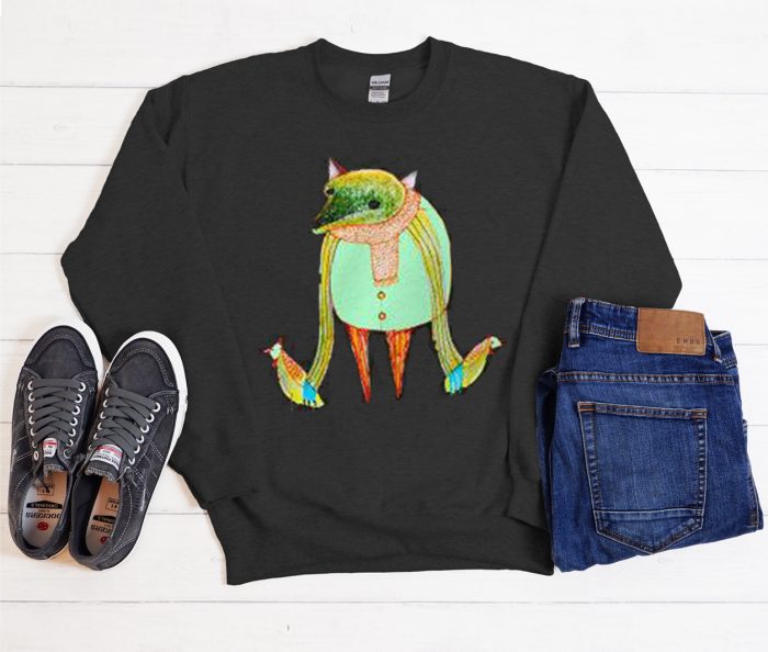 Fox with Chickens Cool Trending graphic Sweatshirt